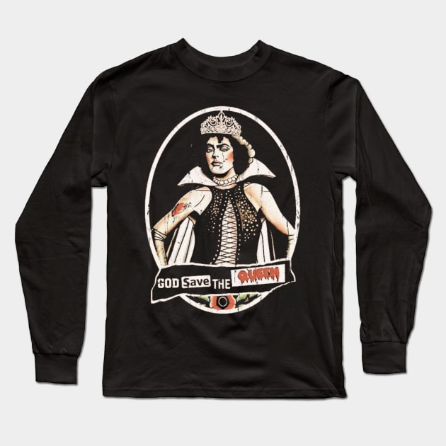 Rocky Horror Frank N Furter Long Sleeve T-Shirt by Hey Daddy Draws